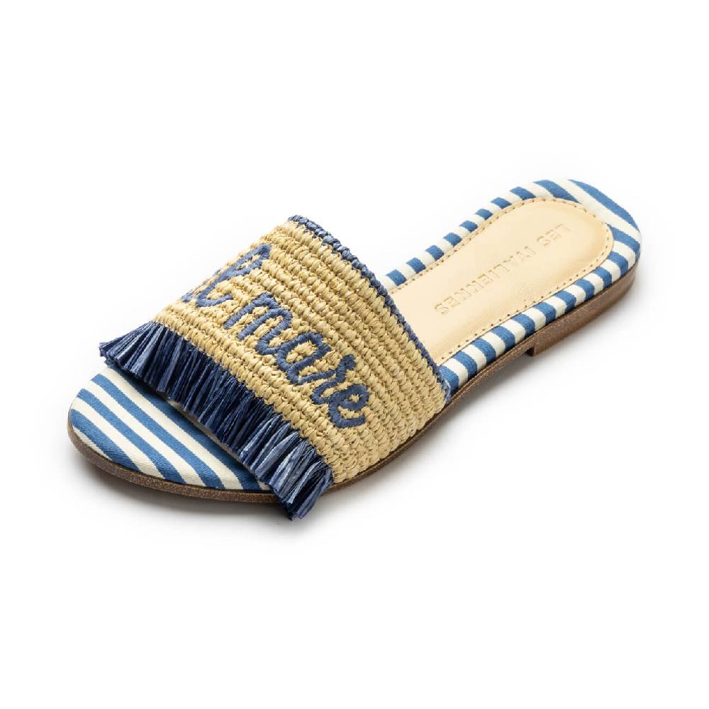 Les Italiennes Portami al Mare – Blu/Beige Rigato Hotsell