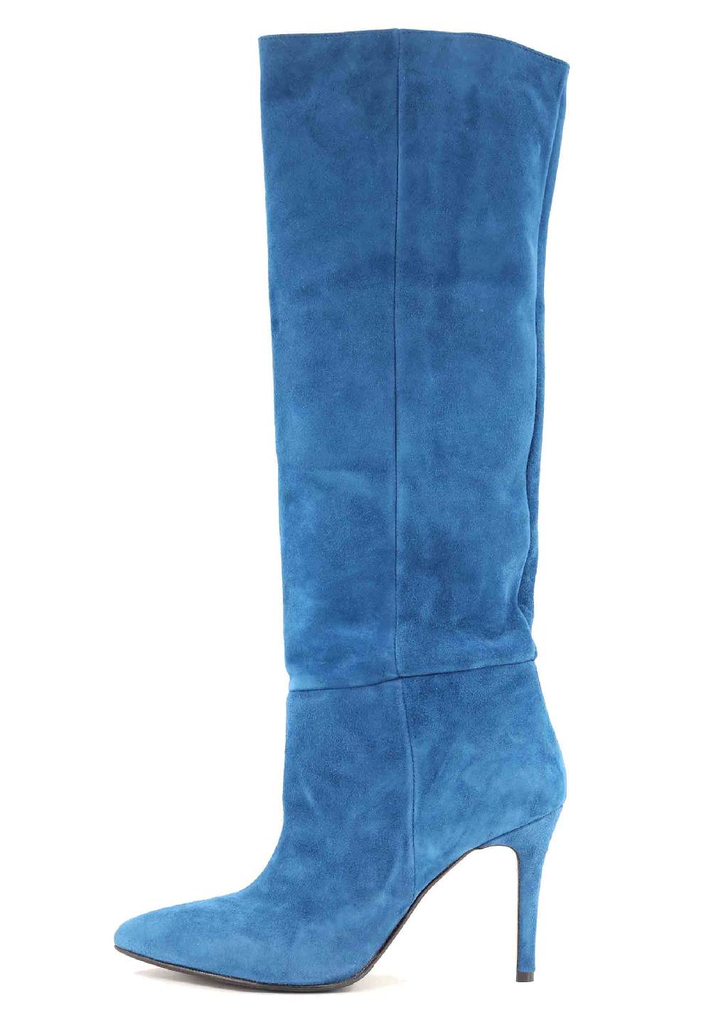 L'ARIANNA Stivali ST1242 da donna in camoscio blu Novità