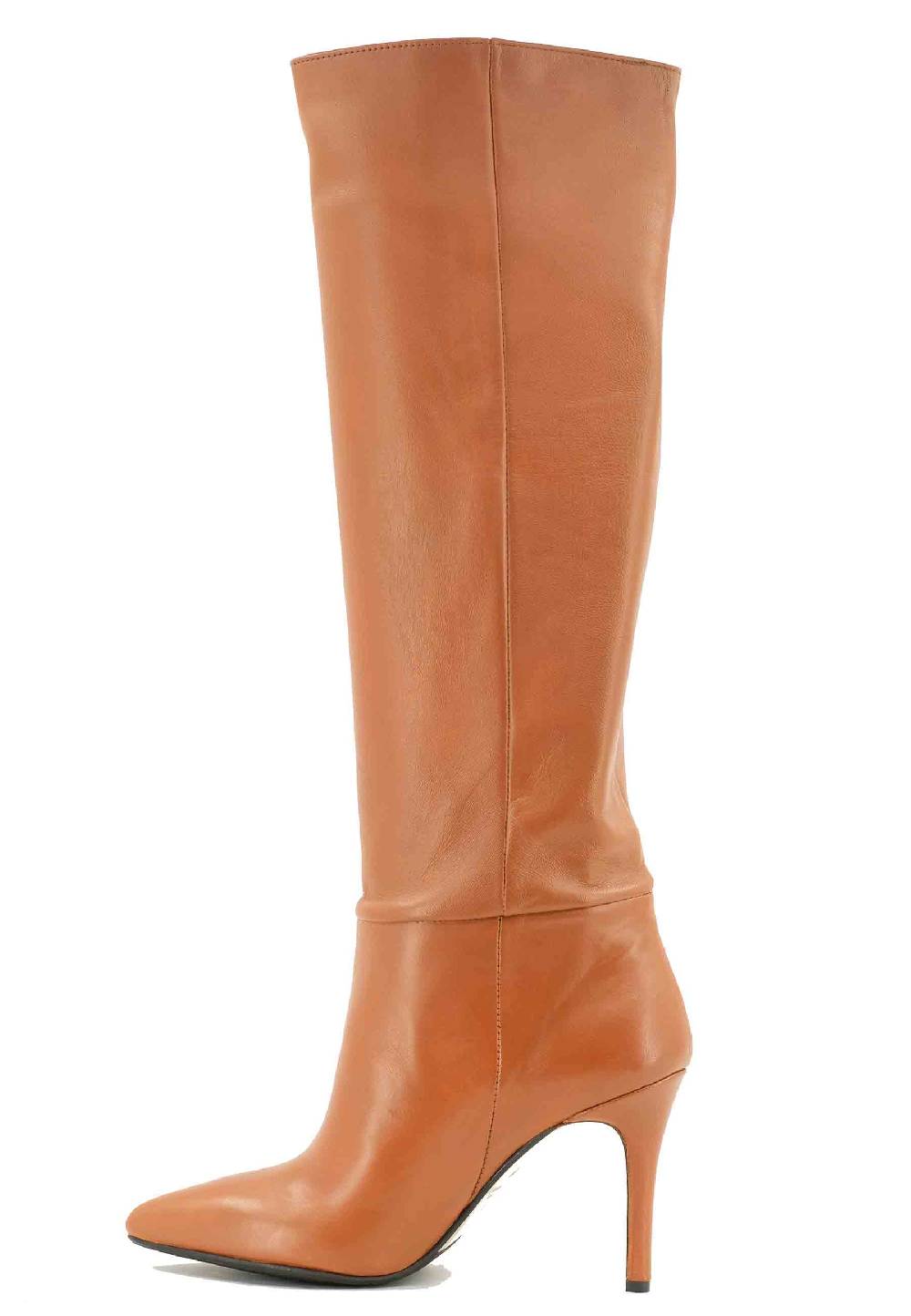 L'ARIANNA Stivali ST1242 in pelle cuoio con tacco alto Hotsell