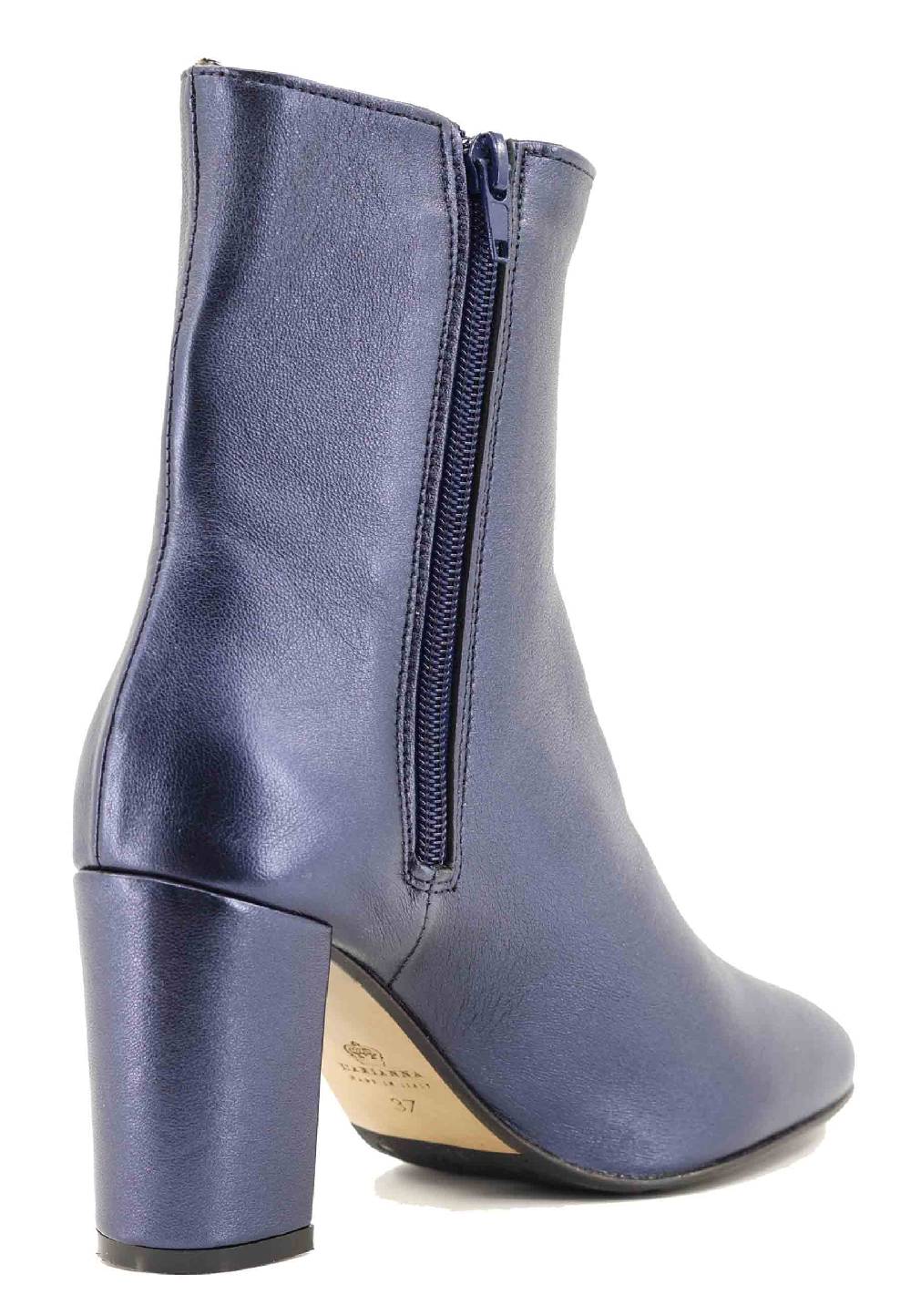L'ARIANNA Stivaletti TR1692/G in pelle blu Qualità