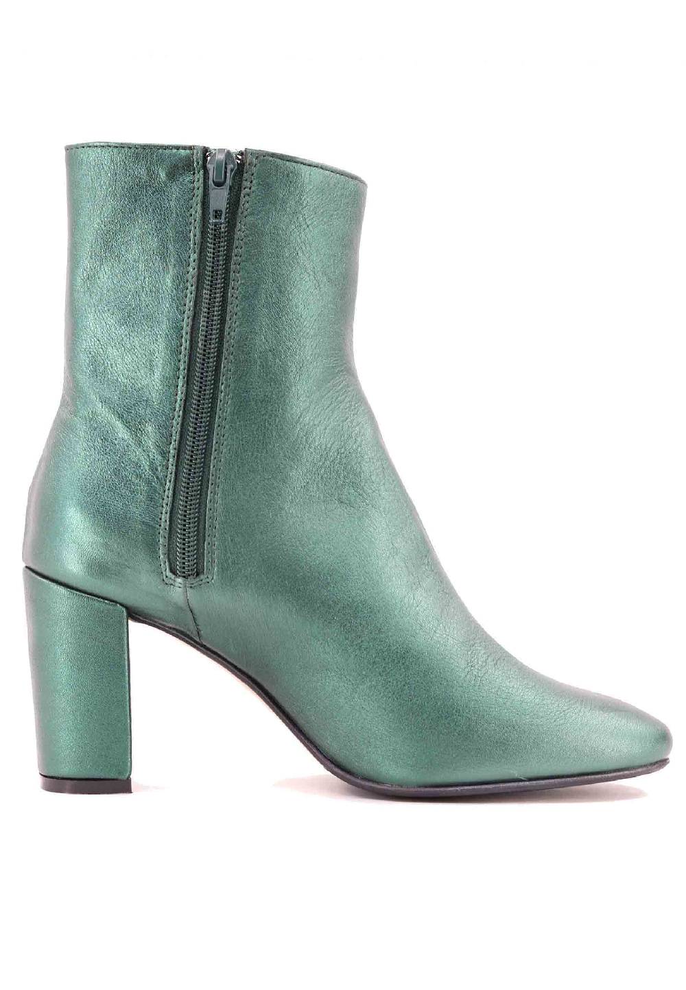 L'ARIANNA Stivaletti tr1692/g da donna in pelle laminta verde Vendita
