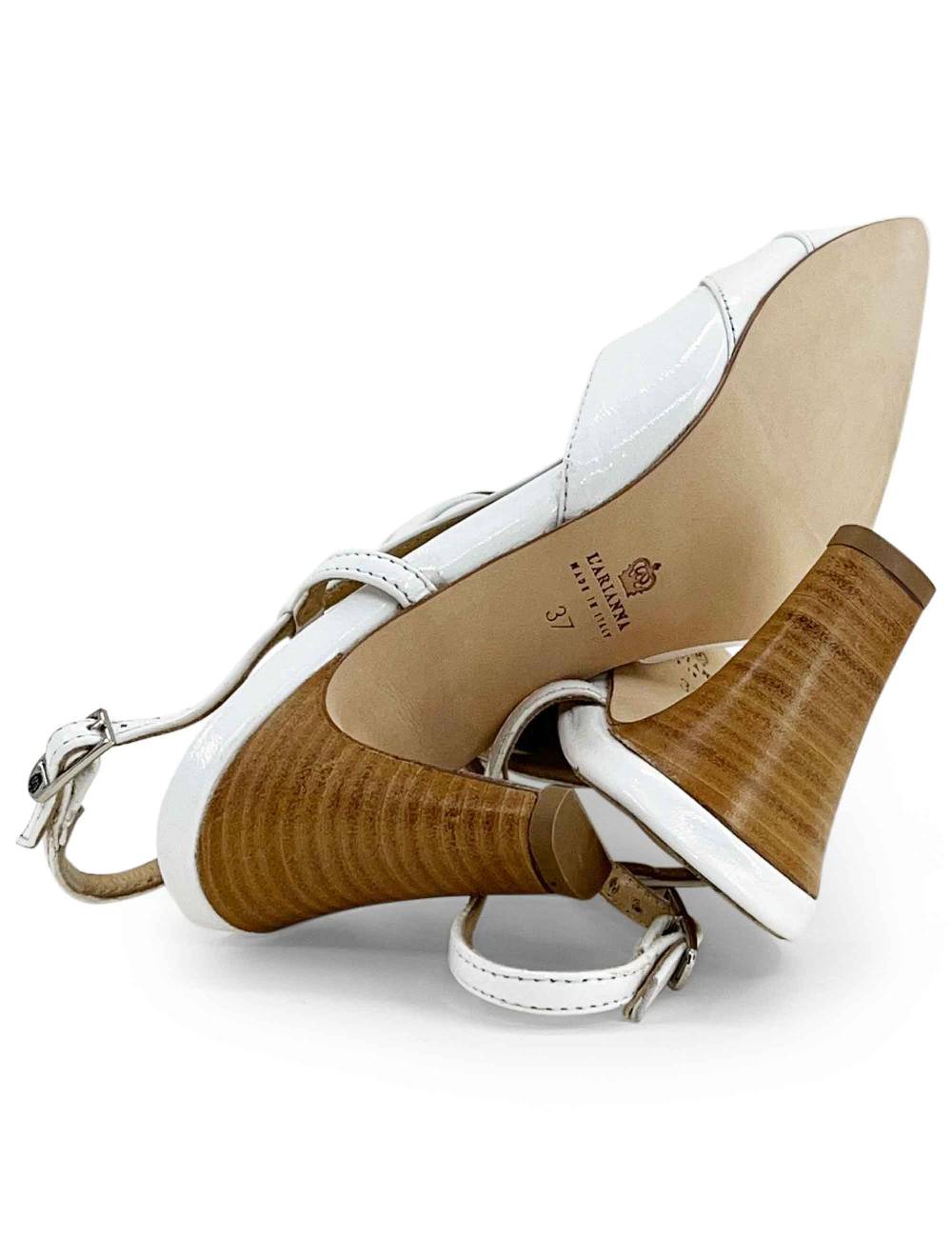 L'ARIANNA Decollete ch1758/c da donna in pelle lux bianco l'arianna Pezzi Unici