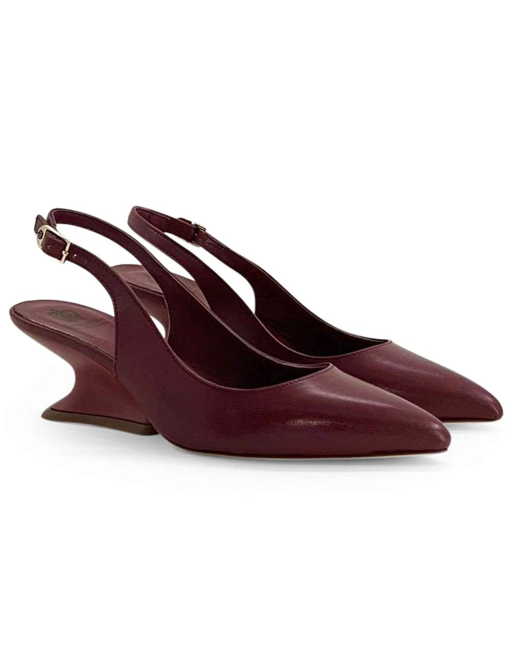 L'ARIANNA decollete ch1754/z slingback color COUTURE con tacco a zeppa l'arianna Negozi Online
