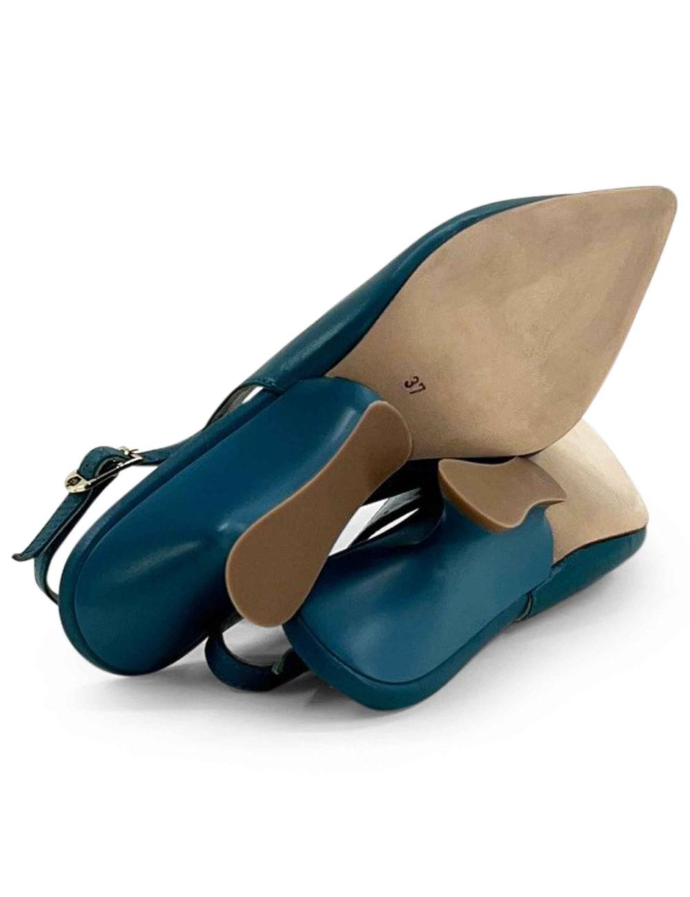 L'ARIANNA decollete ch1754/z slingback color ARCADIA con tacco a zeppa l'arianna Acquista Ora