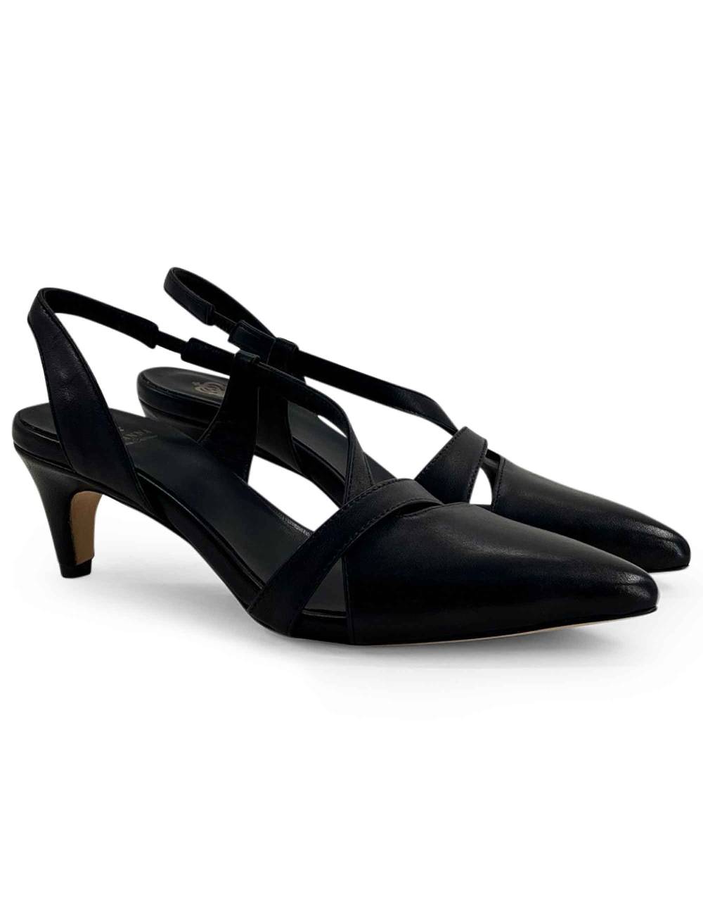 L'ARIANNA Decollete CH1721 da donna in pelle color nero Promozione Limitata