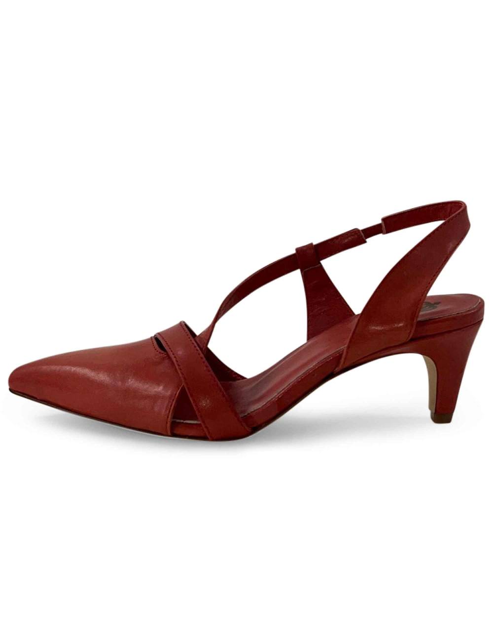 L'ARIANNA Decollete CH1721 da donna in pelle color lobster Shopping Online