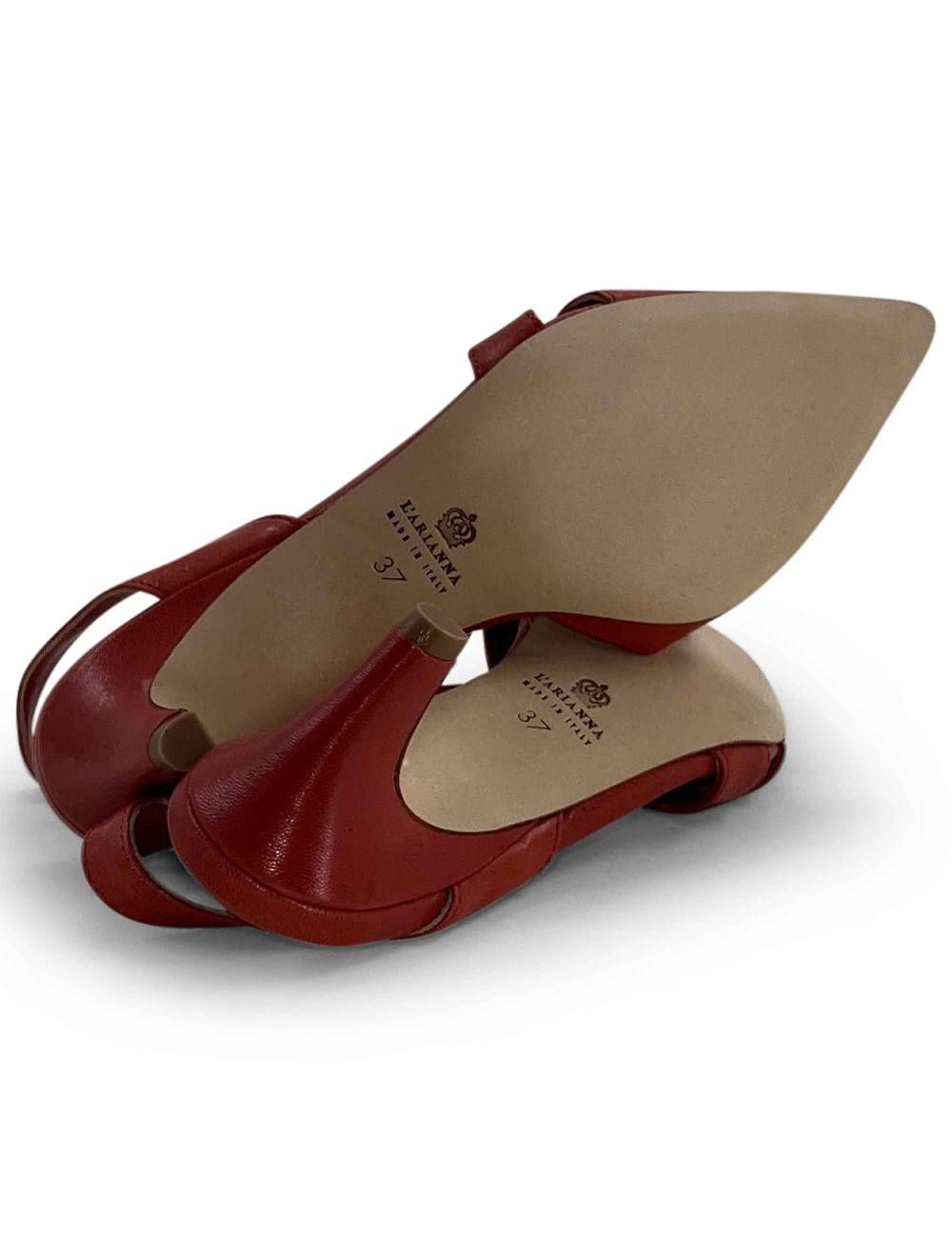 L'ARIANNA Decollete CH1721 da donna in pelle color lobster Shopping Online