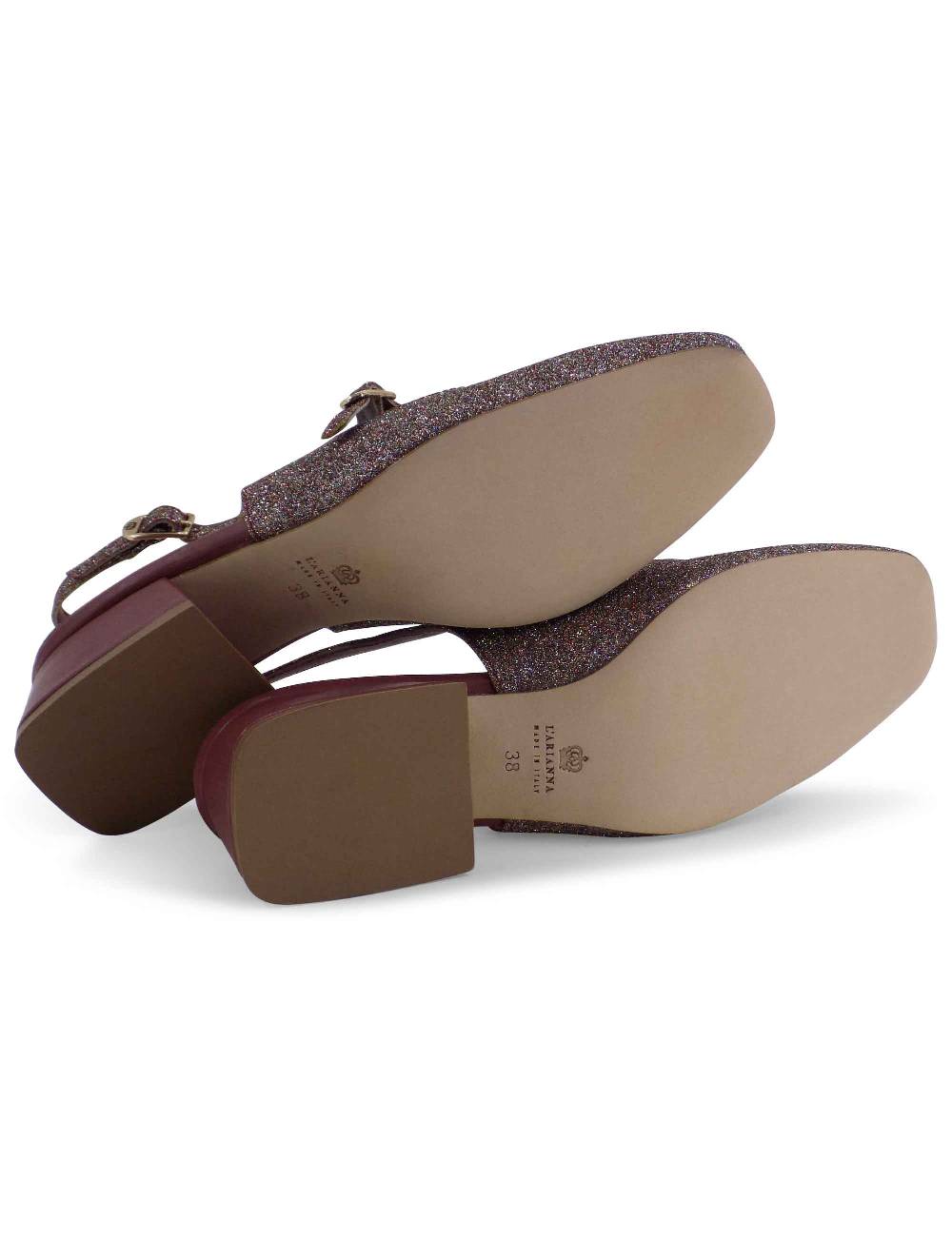 L'ARIANNA DECOLLETE CH1720/G IN TESSUTO GLITTER Affare Del Giorno