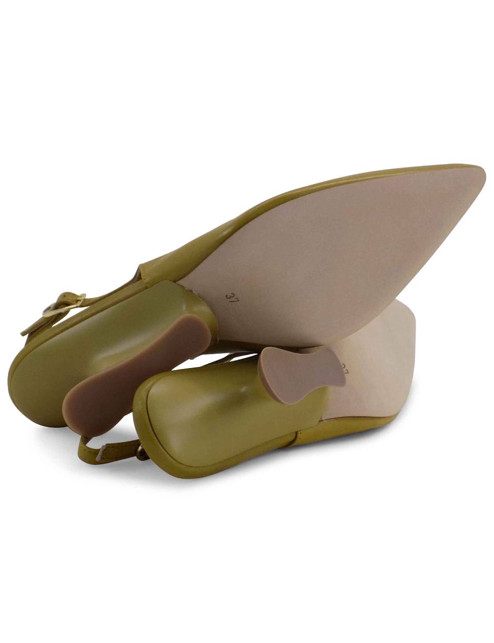 L'ARIANNA decollete ch1754/z slingback color cedro con tacco a zeppa l'arianna Sottocosto
