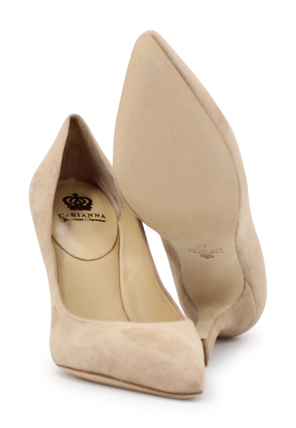 L'ARIANNA Decollete DE1002/RT in camoscio nude con tacco alto 2025