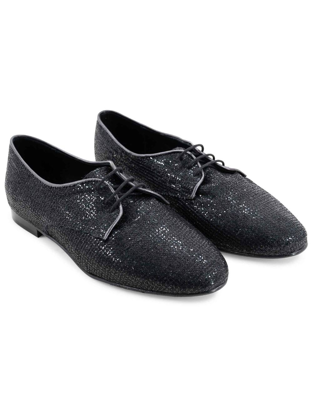L'ARIANNA scarpina sc1706 donna in tessuto moon nero Nuova