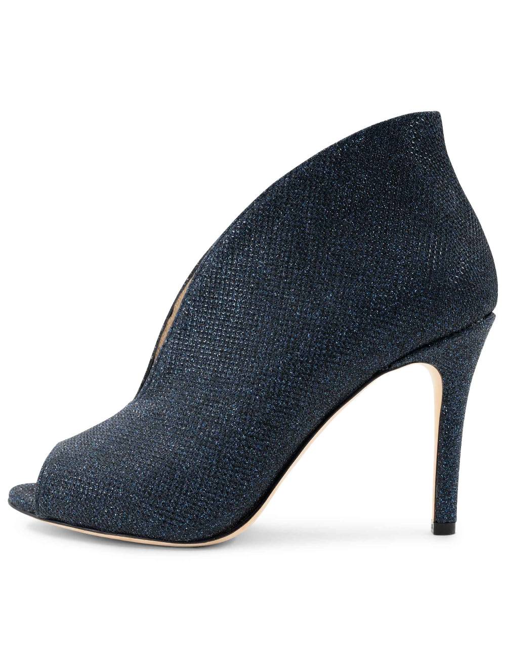 L'ARIANNA tronchetto sp8004 open toe donna intessuto luminor blu con tacco alto Hotsell