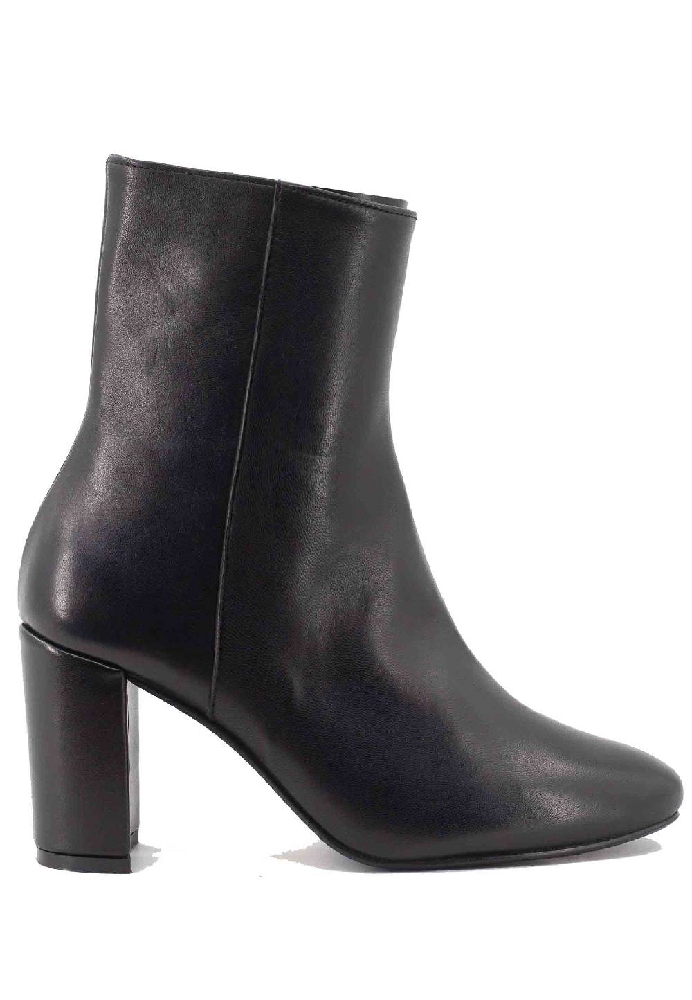L'ARIANNA Stivaletti TR1692/G in pelle nera In Linea