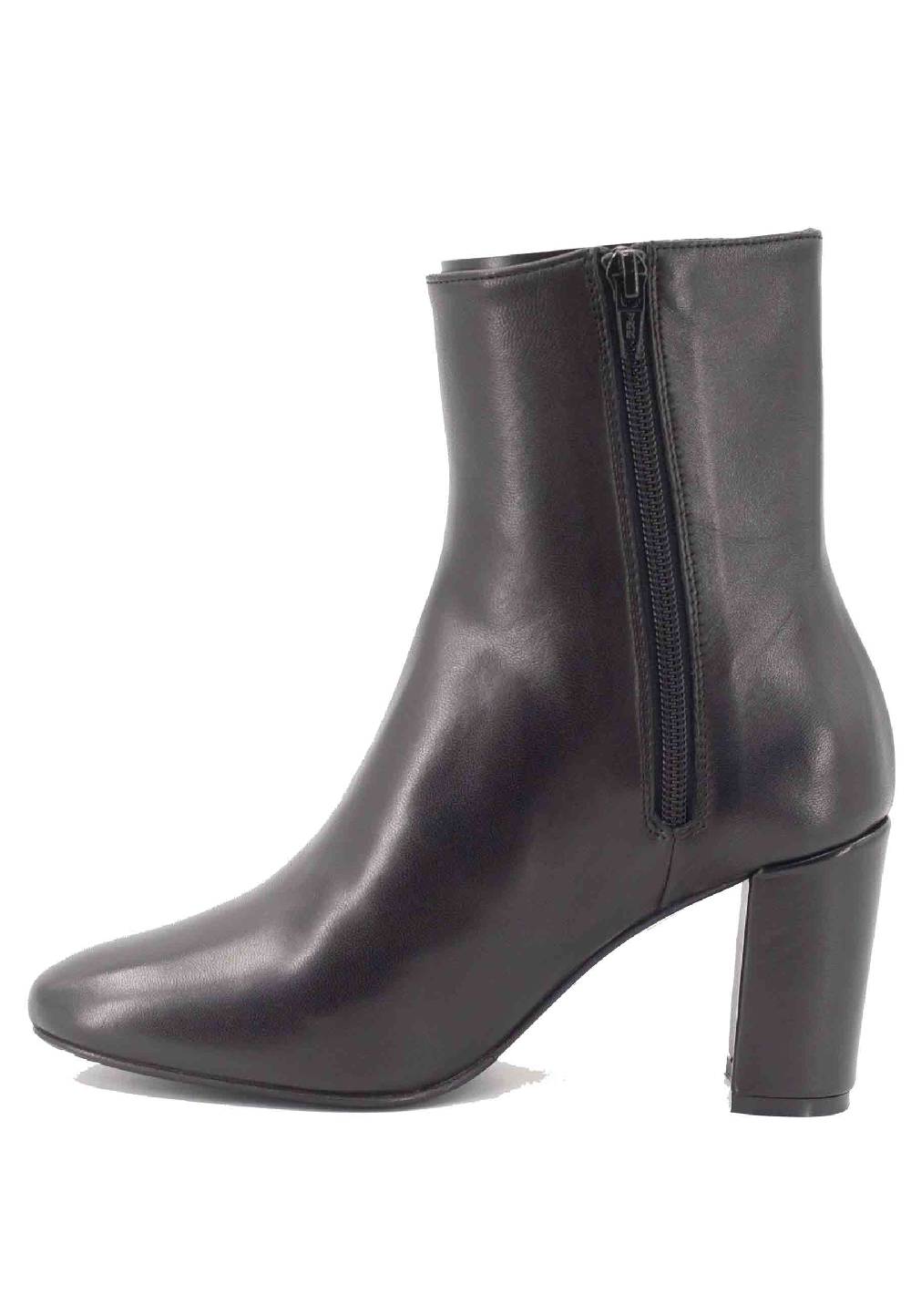 L'ARIANNA Stivaletti TR1692/G in pelle nera In Linea