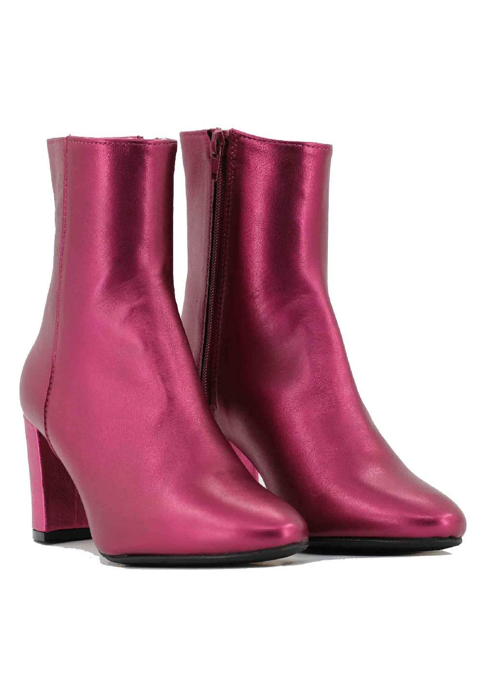 L'ARIANNA Stivaletti TR1692/G in pelle fuxia Negozi Online