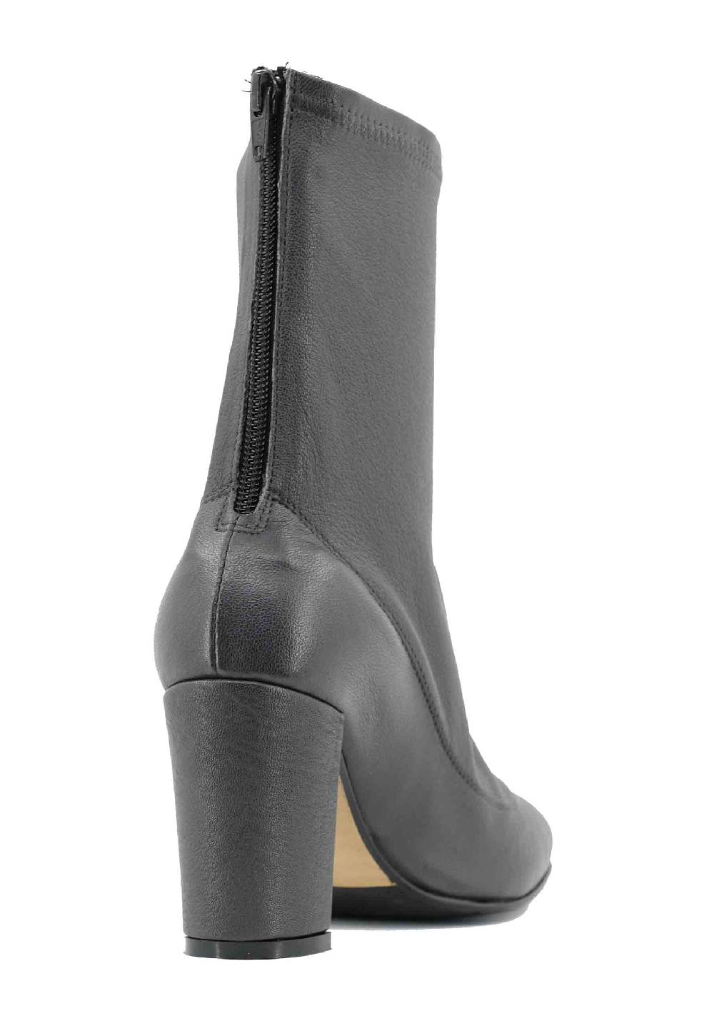 L'ARIANNA Stivaletti EL3002 in elasticizzato grigio con tacco alto Consegna Veloce