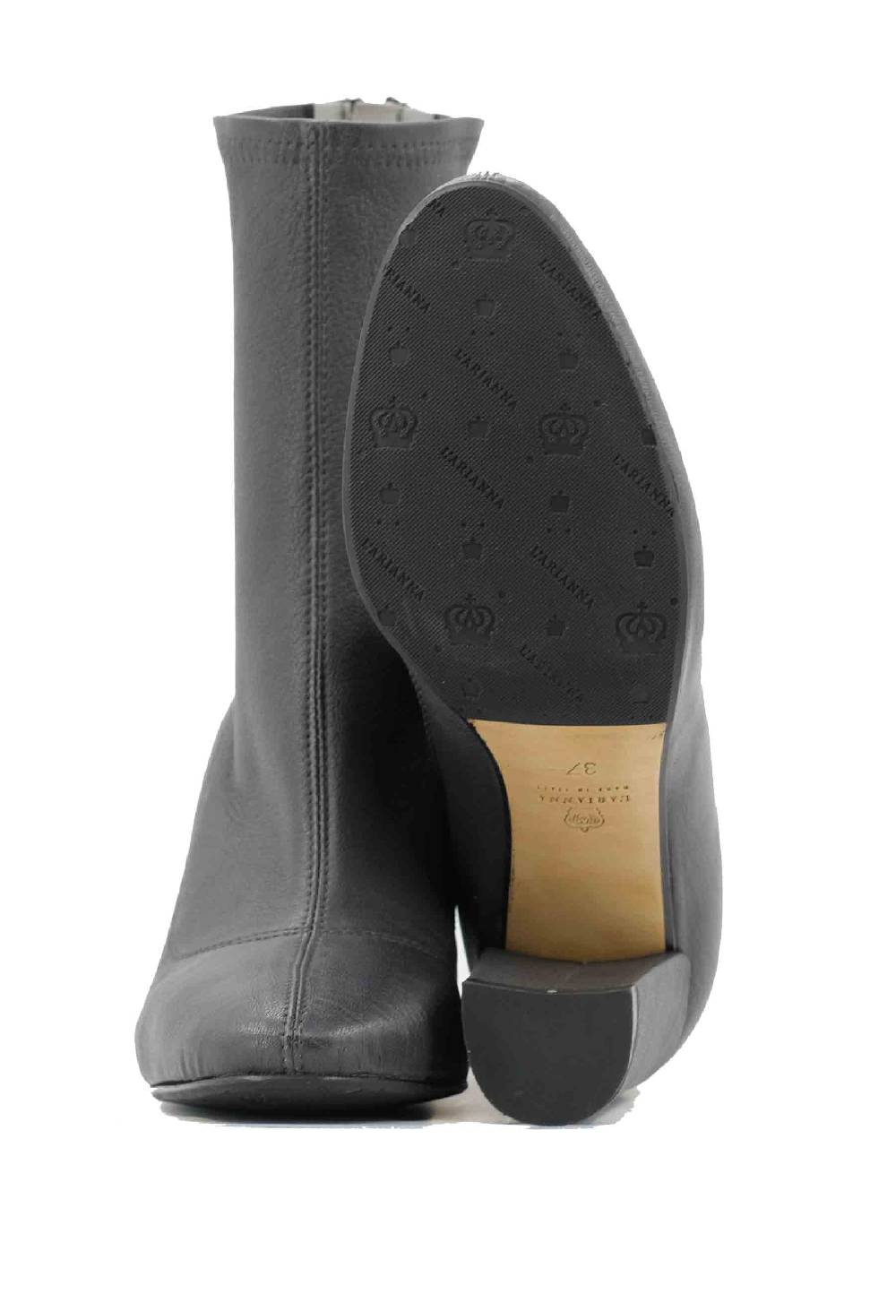 L'ARIANNA Stivaletti EL3002 in elasticizzato grigio con tacco alto Consegna Veloce