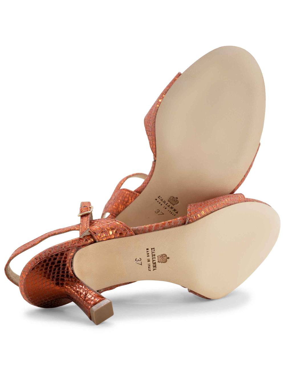 L'ARIANNA sandali ds1510/rt in tessuto stampato laminato color Aragosta l'arianna Presa