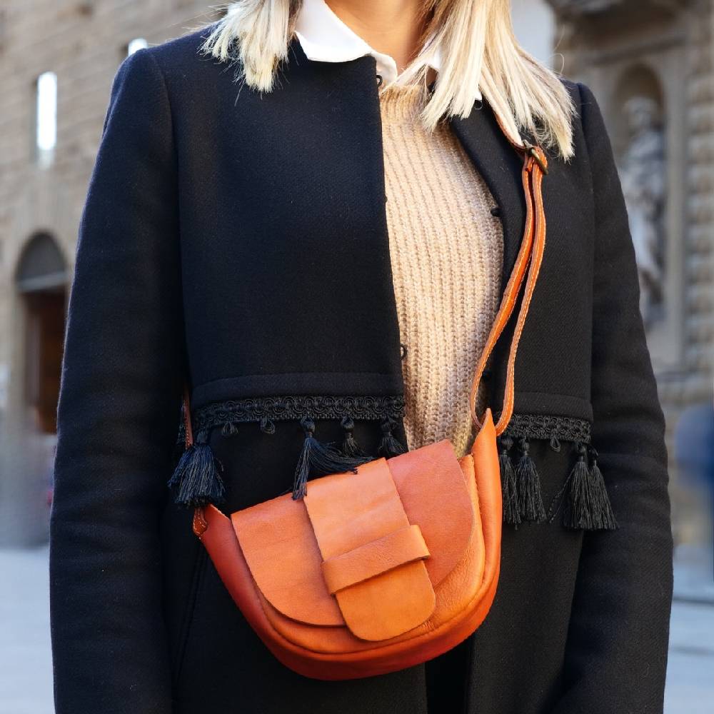 Lartigiano Del Cuoio Minibag artigianale da donna in morbida pelle Made in Italy Novità