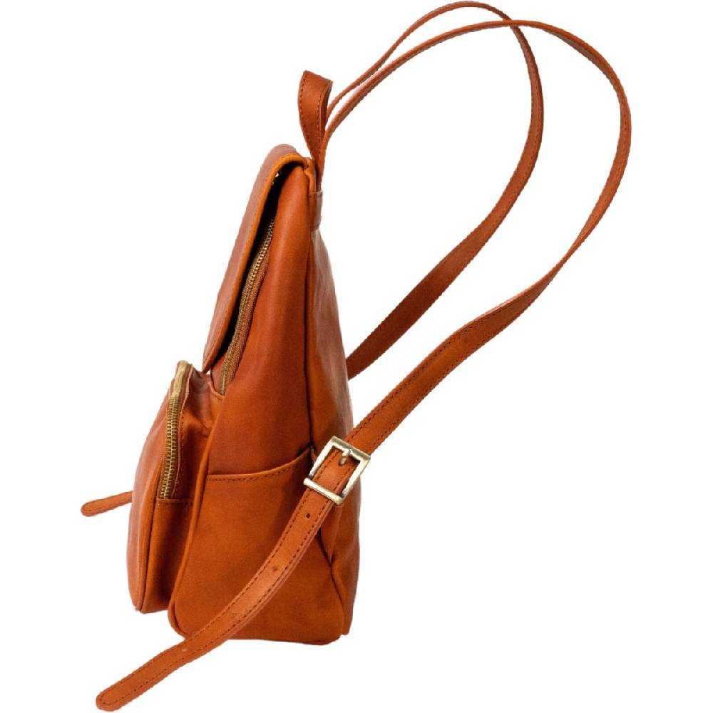 Lartigiano Del Cuoio Zaino donna in pelle di vitello 100% Handmade in Italy Presa
