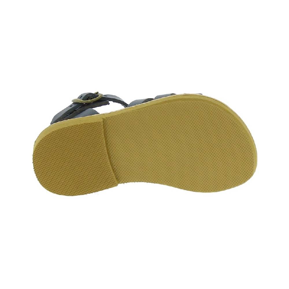 Lartigiano Del Cuoio Sandalo da bambino in morbida pelle nubuck blu chiusura con fibbia 2025