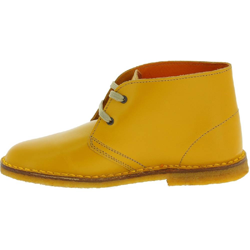 Lartigiano Del Cuoio Polacchine pelle da bambino color giallo fatte a mano in Italia Qualità