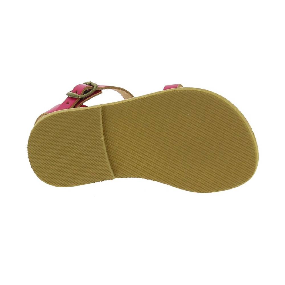 Lartigiano Del Cuoio Sandali intrecciati da bambina in pelle di vitello fucsia chiusura con fibbia Promozione