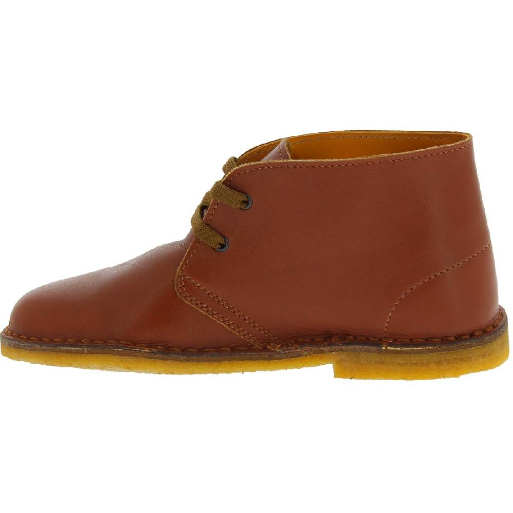 Lartigiano Del Cuoio Scarpe polacchine da bambino in pelle marrone fatte a mano in Italia Affare Del Giorno