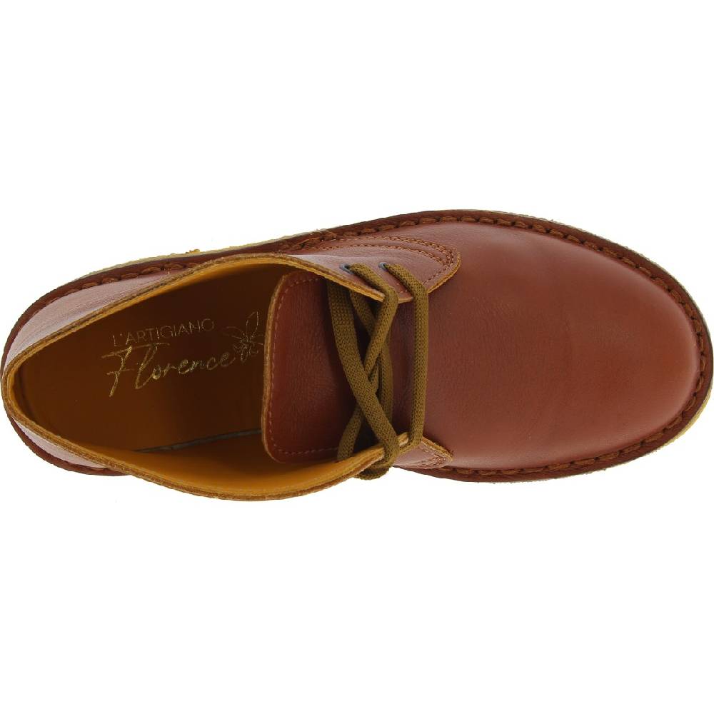 Lartigiano Del Cuoio Scarpe polacchine da bambino in pelle marrone fatte a mano in Italia Affare Del Giorno