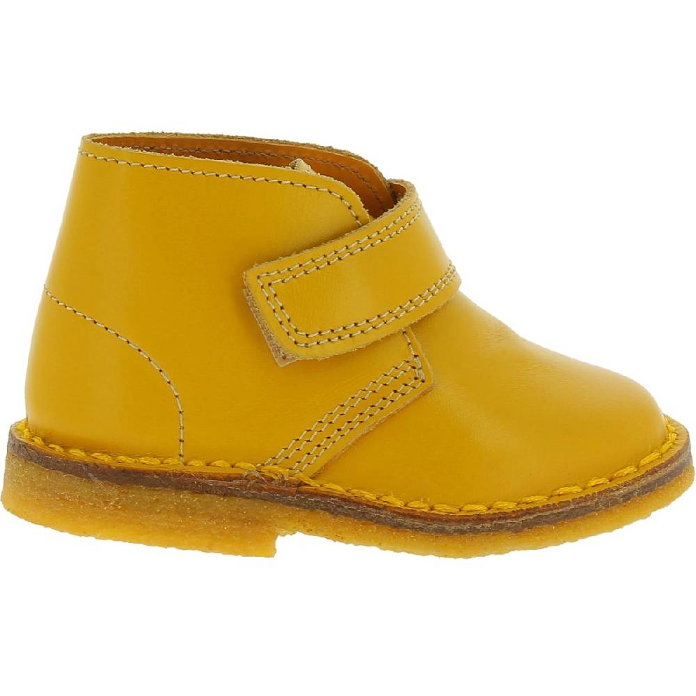 Lartigiano Del Cuoio Scarponcini vera pelle da bambino color giallo fatti a mano in Italia Online
