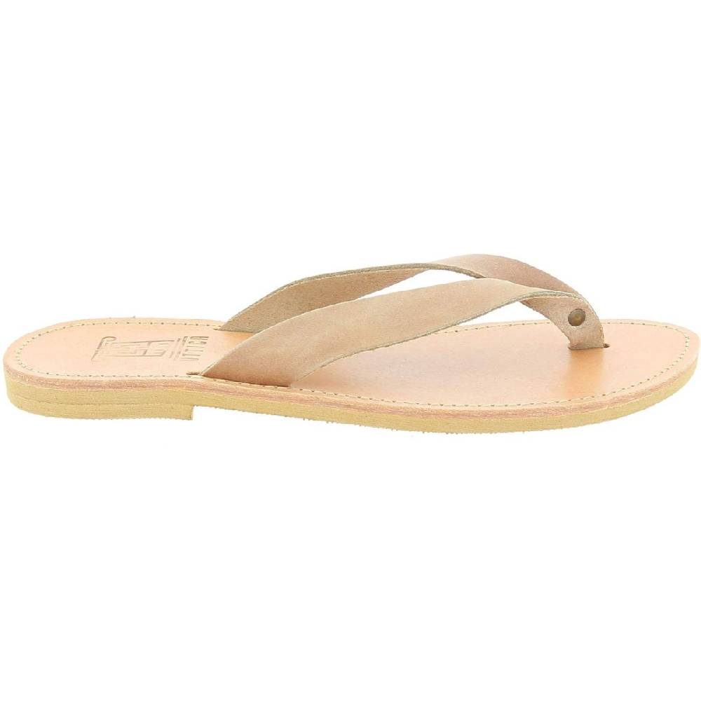 Lartigiano Del Cuoio Sandali infradito slip-on da uomo in pelle nabuk nude fatti a mano Hotsell