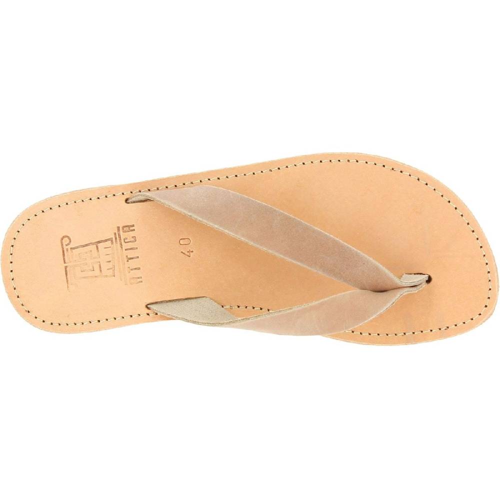 Lartigiano Del Cuoio Sandali infradito slip-on da uomo in pelle nabuk nude fatti a mano Hotsell