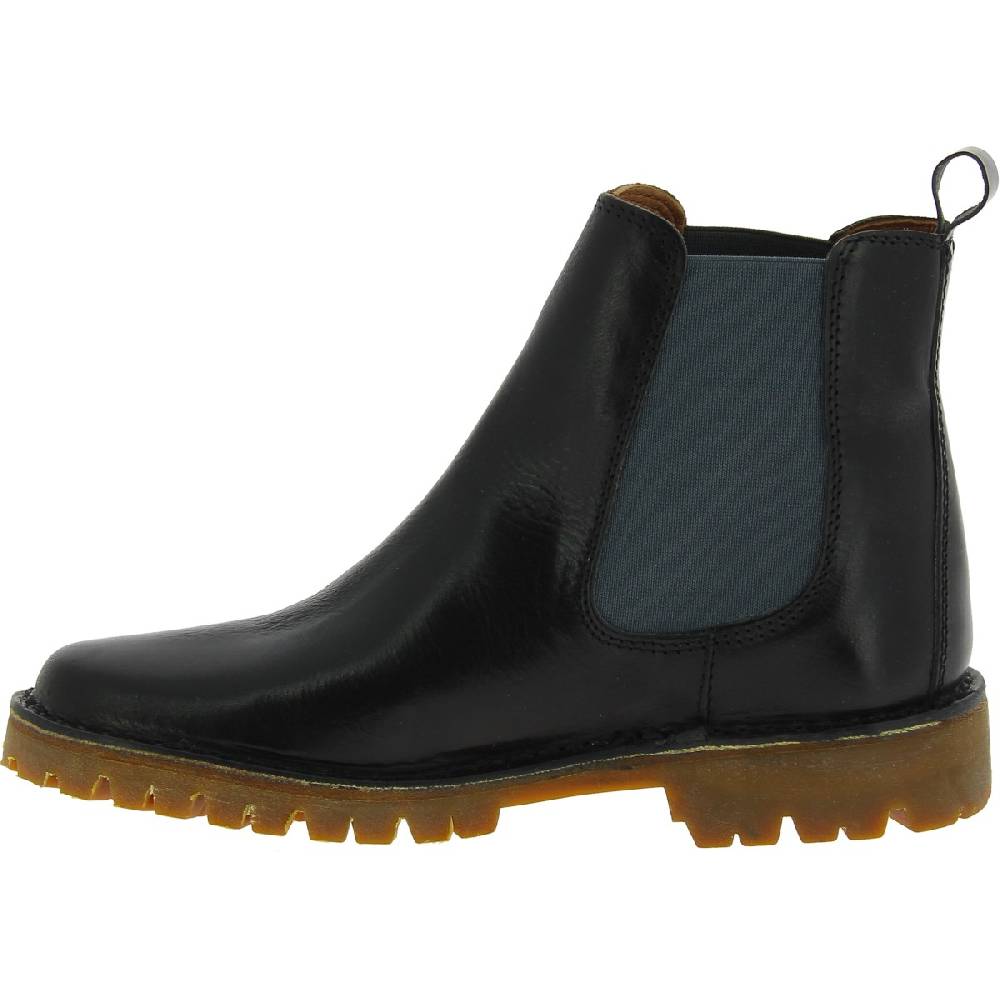 Lartigiano Del Cuoio Stivaletti chelsea donna neri in pelle con suola Vibram artigianali Italy