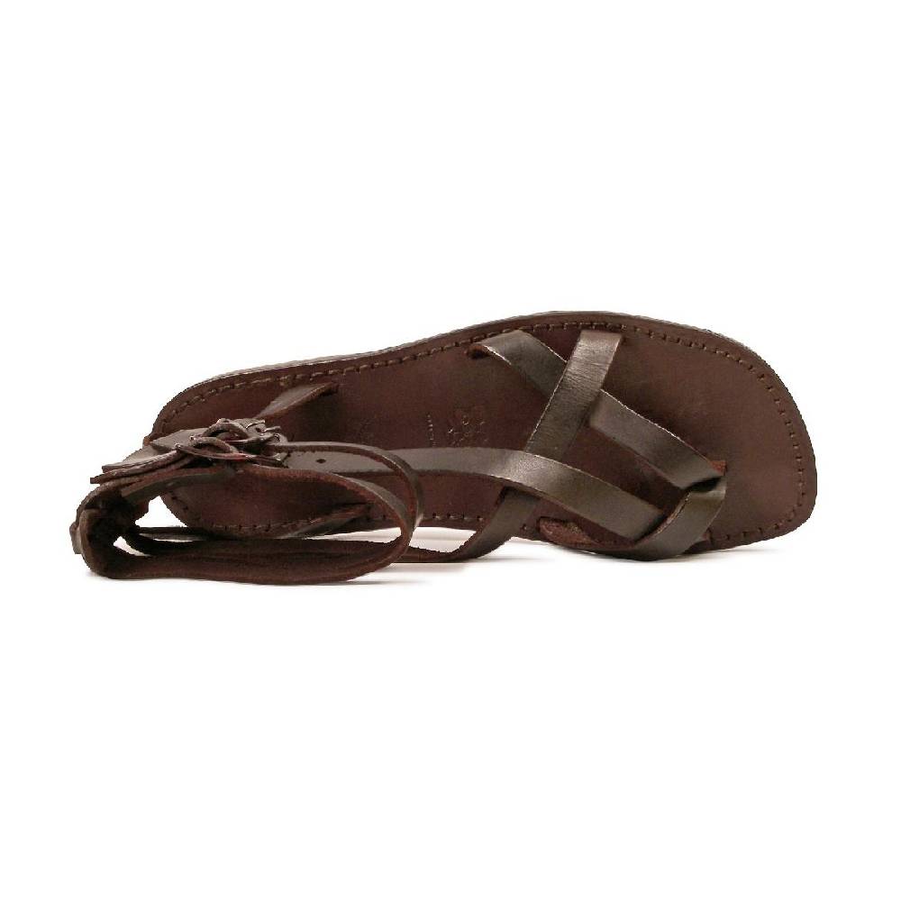 Lartigiano Del Cuoio Sandali gladiatore uomo in pelle color Testa di Moro Qualità