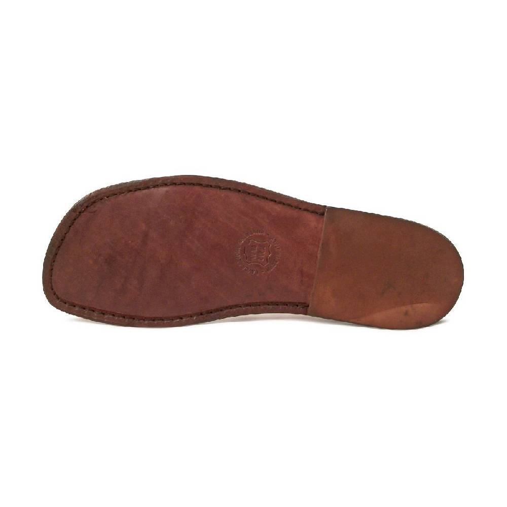 Lartigiano Del Cuoio Sandali gladiatore uomo in pelle color Testa di Moro Qualità
