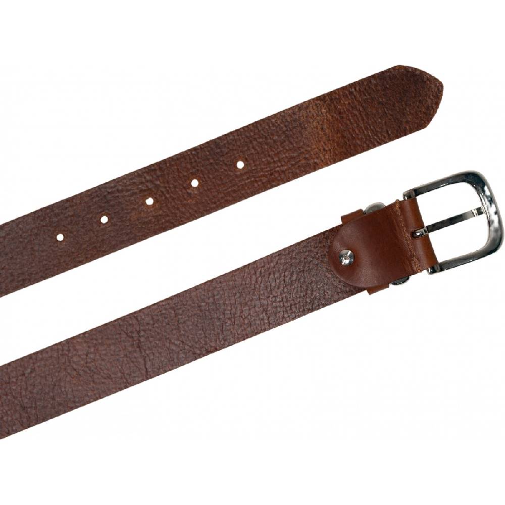 Lartigiano Del Cuoio Cintura in pelle color cuoio con fibbia e passante in metallo Negozio
