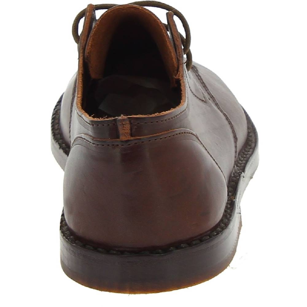 Lartigiano Del Cuoio Scarpe basse da uomo in pelle marrone scuro fatte a mano in Italia Italy