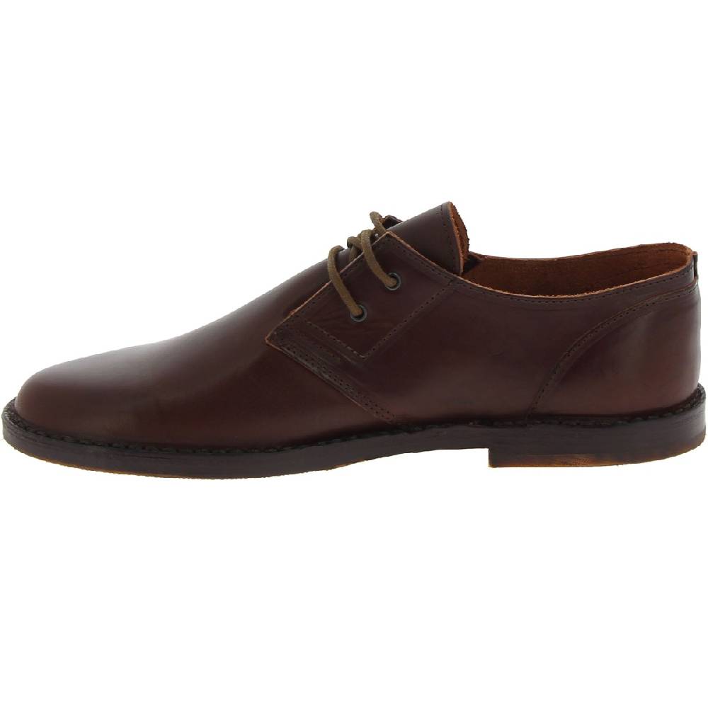 Lartigiano Del Cuoio Scarpe basse da uomo in pelle marrone scuro fatte a mano in Italia Italy