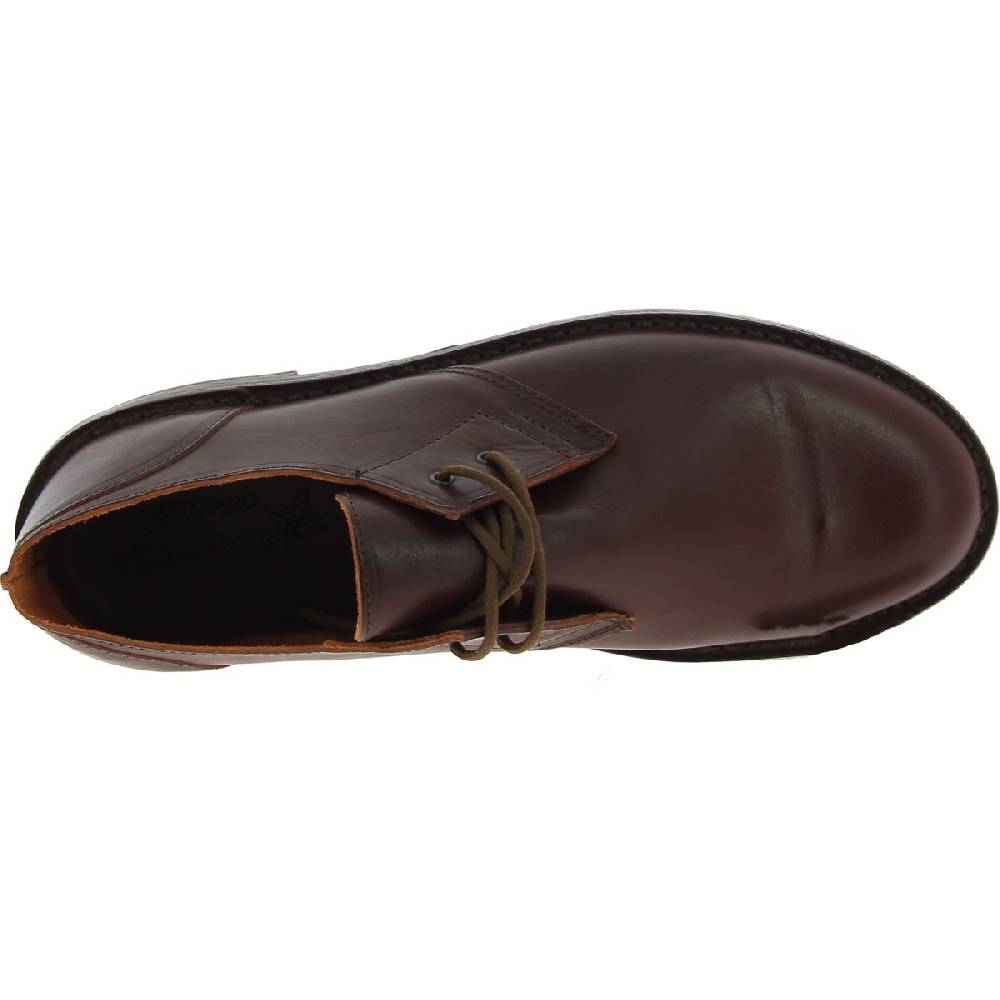 Lartigiano Del Cuoio Scarpe basse da uomo in pelle marrone scuro fatte a mano in Italia Italy