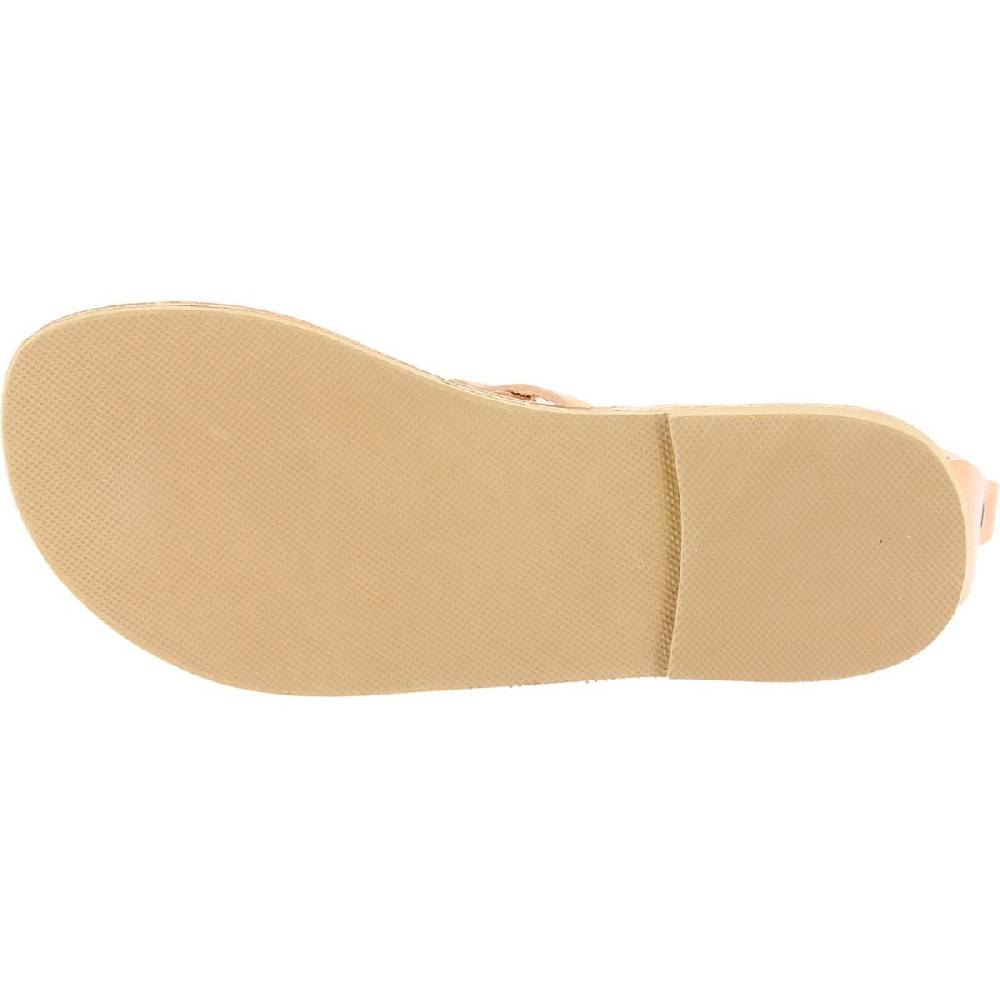 Lartigiano Del Cuoio Sandali infradito da donna con lacci incrociati fatti a mano in pelle di vitello nude Negozi Online
