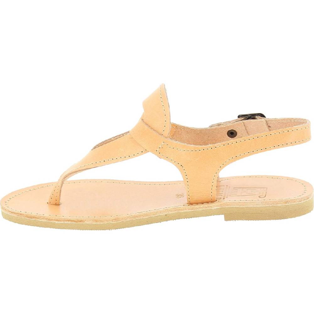 Lartigiano Del Cuoio Sandali infradito a goccia da donna fatti a mano in pelle di vitello colore nude Fino Al -60%