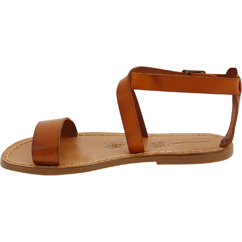 Lartigiano Del Cuoio Sandali donna in pelle color cuoio fatti a mano in Italia Convenienza