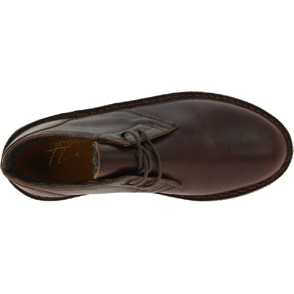 Lartigiano Del Cuoio Scarpe basse da donna in pelle marrone scuro con fodera invernale Saldi