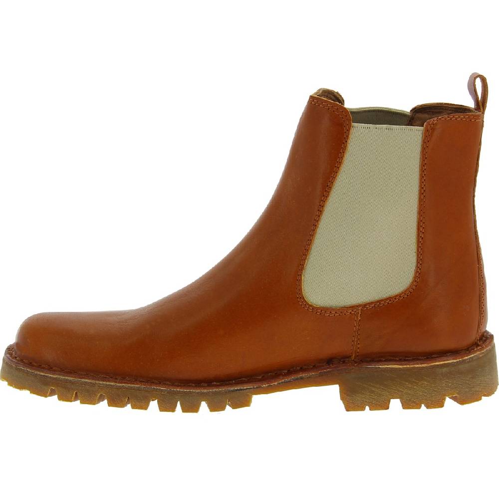 Lartigiano Del Cuoio Stivaletto beatles in pelle marrone e suola Vibram 2025
