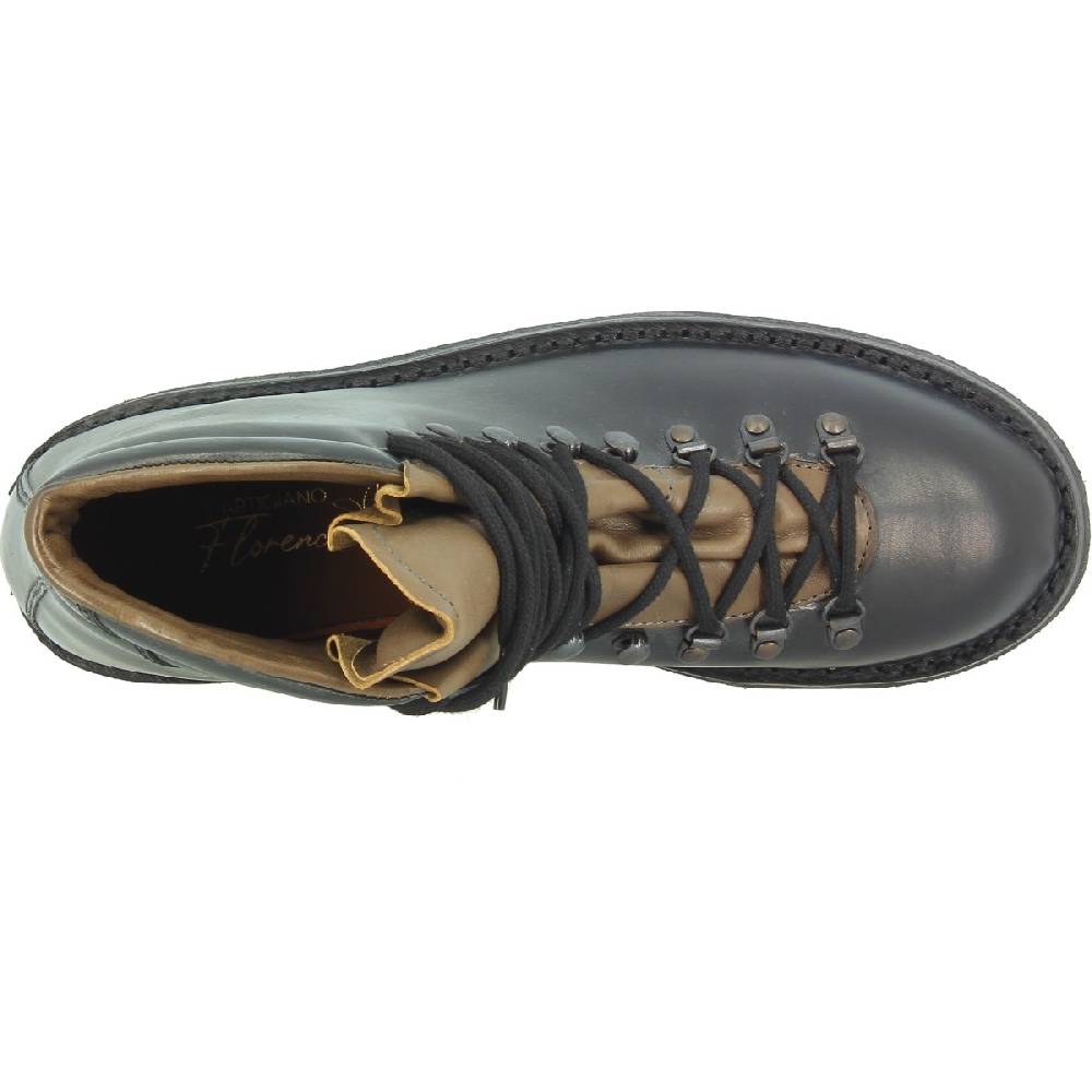 Lartigiano Del Cuoio Stivale da montagna unisex color nero con suola in caucciù Promozione