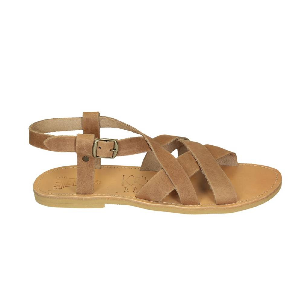 Lartigiano Del Cuoio Sandali infradito da uomo in pelle nabuk nude fatti a mano Saldi