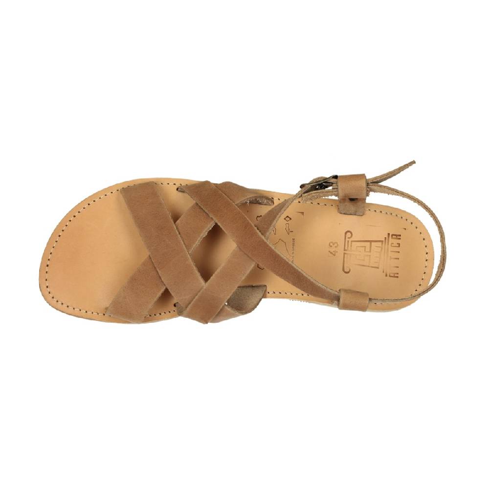 Lartigiano Del Cuoio Sandali infradito da uomo in pelle nabuk nude fatti a mano Saldi