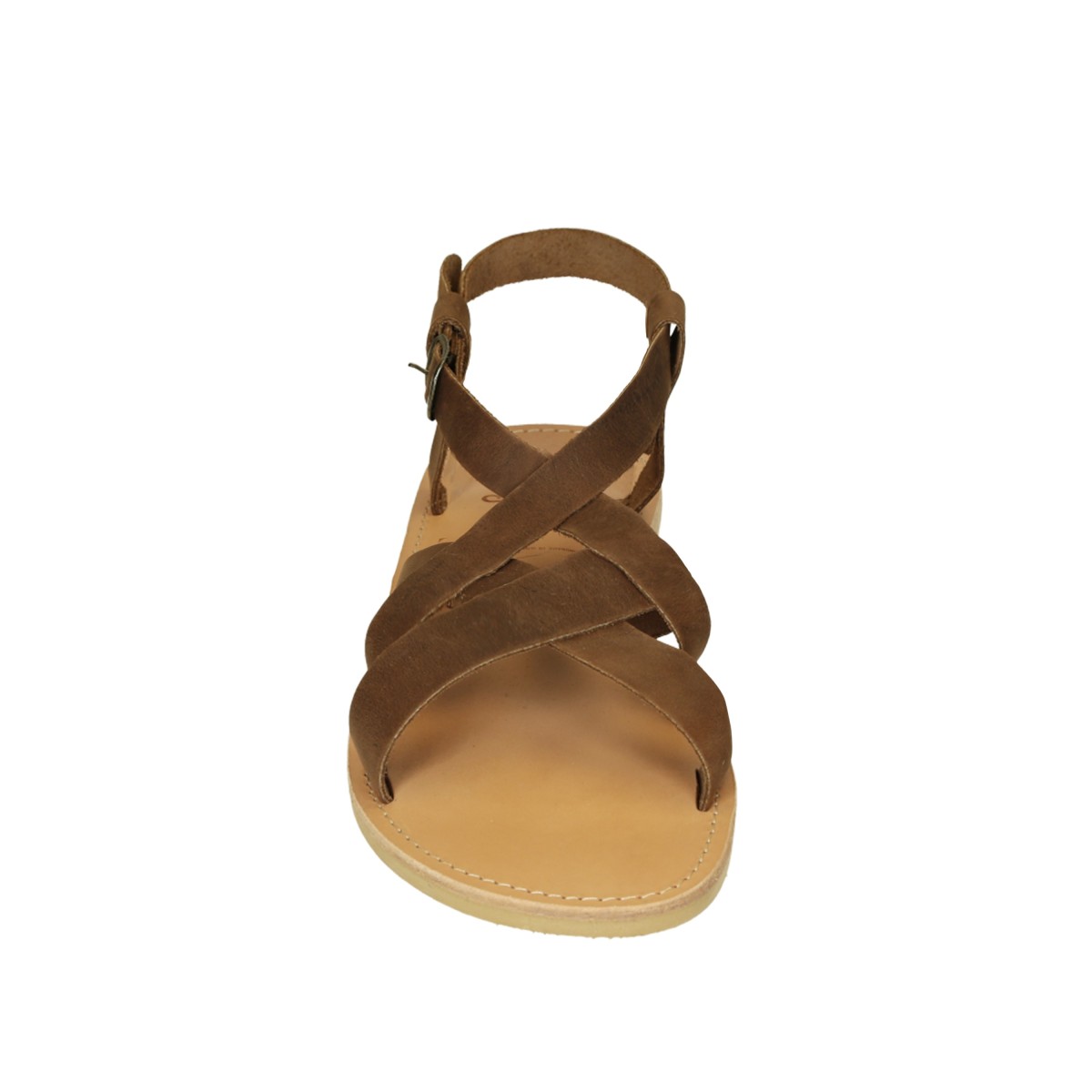 Lartigiano Del Cuoio Sandali infradito da uomo in pelle nabuk marrone fatti a mano Hotsell