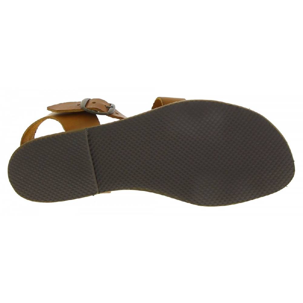 Lartigiano Del Cuoio Sandali alla francescana donna in pelle color cuoio artigianali In Saldo