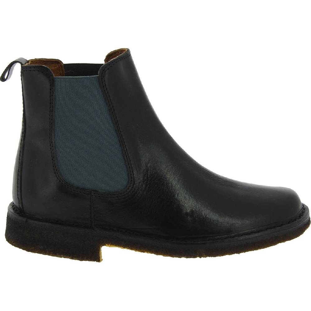Lartigiano Del Cuoio Stivaletti chelsea donna in pelle nera e suola in para artigianali Promozione